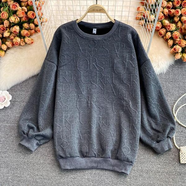 women's sweaters yizzhoy spring autumn women long sleeve round neck loose lazy letter jacquard sweater ins vintage port style top, White;black
women's sweaters yizzhoy spring autumn women long sleeve round neck loose lazy letter jacquard sweater ins vintage port style top, White;black