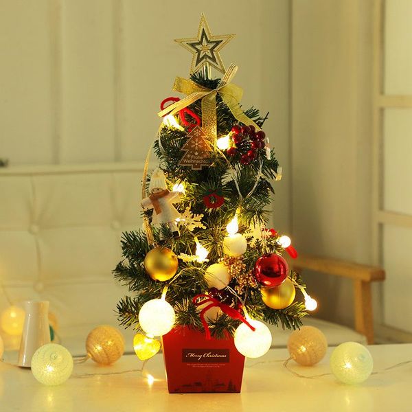 christmas decorations 50cm tree with led glowing light string pine cone bell pendants for desk dining table
christmas decorations 50cm tree with led glowing light string pine cone bell pendants for desk dining table