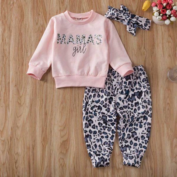 clothing sets 3pcs baby girl sweatshirt pants leopard outfit clothes tracksuit, White
clothing sets 3pcs baby girl sweatshirt pants leopard outfit clothes tracksuit, White