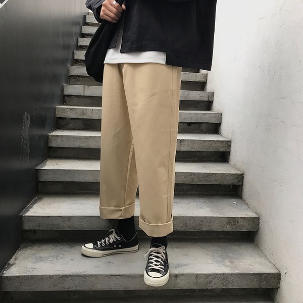 2021 new japanese style men's cotton casual straight pants joggers sweatpants hip hop green/khaki color loose trousers size m-xl 1k10, Black
2021 new japanese style men's cotton casual straight pants joggers sweatpants hip hop green/khaki color loose trousers size m-xl 1k10, Black