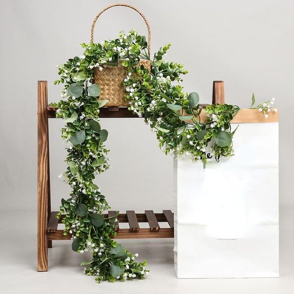 decorative flowers & wreaths artificial green plants 185cm eucalyptus leaf vines, gypsophila garland, lavender, wedding, garden decoration
decorative flowers & wreaths artificial green plants 185cm eucalyptus leaf vines, gypsophila garland, lavender, wedding, garden decoration