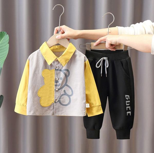 kids clothing 2021 spring and autumn new boy designer clothes baby two-piece girl cotton clothes cute shirt long sleeve suit tide, White
kids clothing 2021 spring and autumn new boy designer clothes baby two-piece girl cotton clothes cute shirt long sleeve suit tide, White