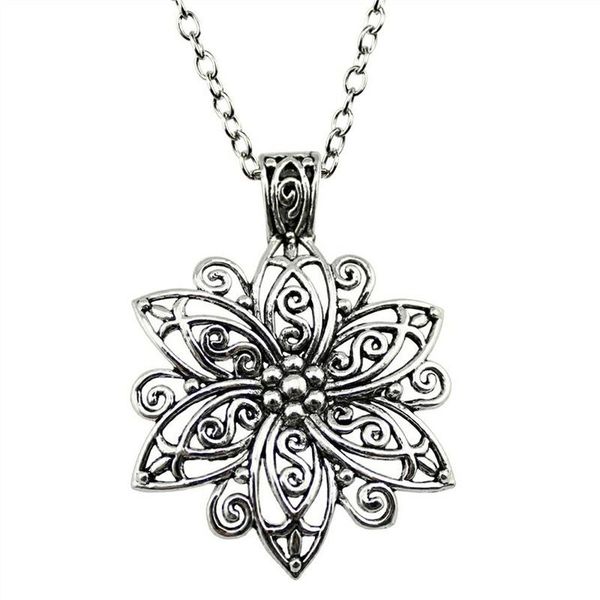 pendant necklaces fashion simple antique color big flower necklace for women jewelry party gift 2021 wedding, Silver
pendant necklaces fashion simple antique color big flower necklace for women jewelry party gift 2021 wedding, Silver