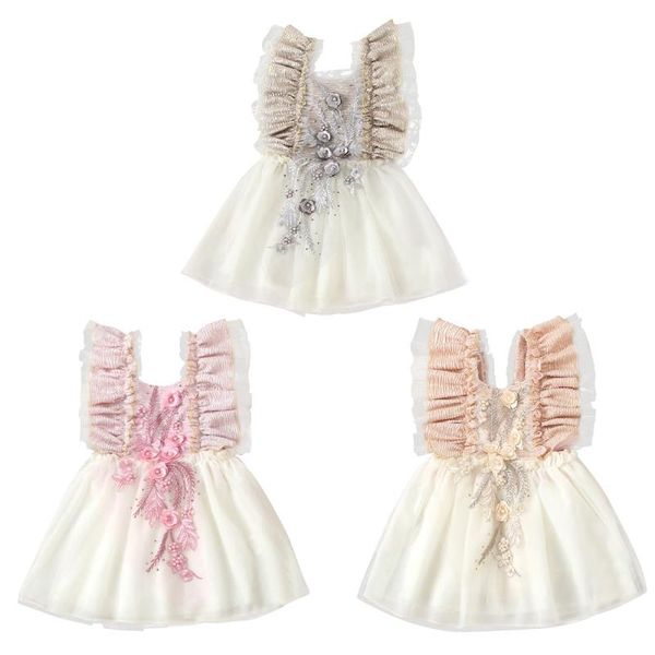 girl's dresses summer born baby girl dress infant princess lace 3d floral embroidery birthday toddler clothes skin friendly sets, Red;yellow
girl's dresses summer born baby girl dress infant princess lace 3d floral embroidery birthday toddler clothes skin friendly sets, Red;yellow