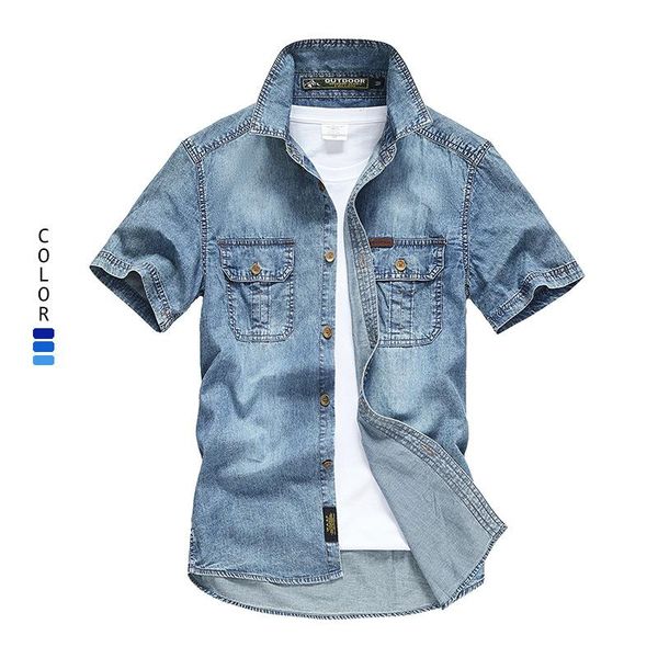 men's casual shirts 100% cotton denim men 2021 brand summer streetwear fashion slim short sleeve high quality, White;black
men's casual shirts 100% cotton denim men 2021 brand summer streetwear fashion slim short sleeve high quality, White;black