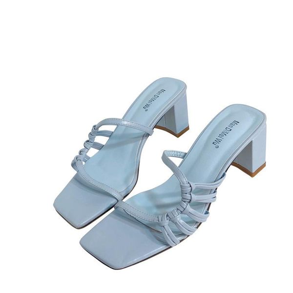 dress shoes arrival women's high heels for 2021 summer solid knit female's block heel square toe stylish lady's outside sanda, Black
dress shoes arrival women's high heels for 2021 summer solid knit female's block heel square toe stylish lady's outside sanda, Black