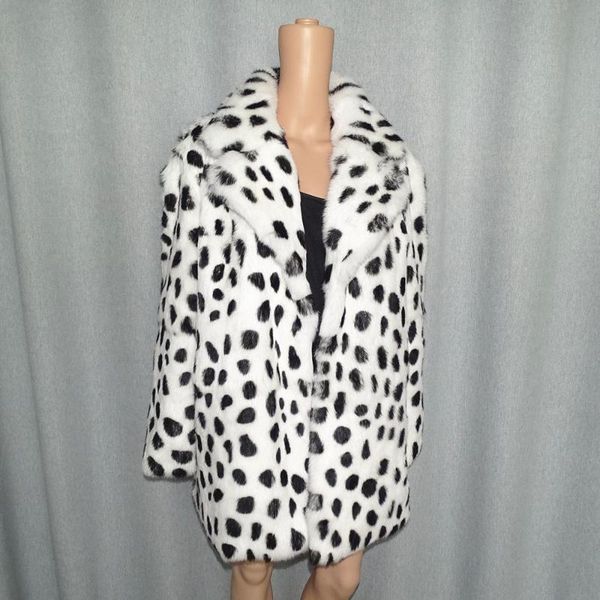 women's fur & faux real leopard print female suit collar middle paragraph coat fashion, Black
women's fur & faux real leopard print female suit collar middle paragraph coat fashion, Black