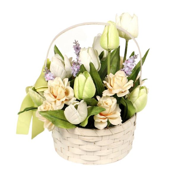 decorative flowers & wreaths tulip bamboo basket faux potted tulips ornaments realistic light green real touch wedding decoration small bouq
decorative flowers & wreaths tulip bamboo basket faux potted tulips ornaments realistic light green real touch wedding decoration small bouq