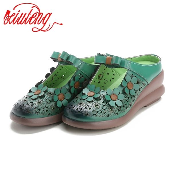 xiuteng spring handmade cow leather women's shoes wedges ethnic style flower hollow female slippers summer breathable sandal 210310, Black
xiuteng spring handmade cow leather women's shoes wedges ethnic style flower hollow female slippers summer breathable sandal 210310, Black