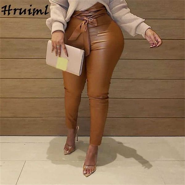 leather pants women fashion plus size high waist belt long trousers autumn winter skinny woman femme pantalon 211118, Black;white
leather pants women fashion plus size high waist belt long trousers autumn winter skinny woman femme pantalon 211118, Black;white