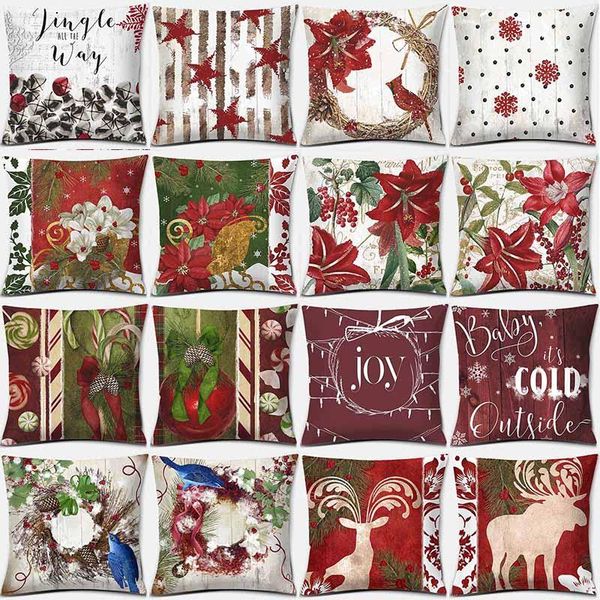 red christmas flowers print square pillowcase home decoration car sofa cushion cover(45cm * 45cm) linen pillow case
red christmas flowers print square pillowcase home decoration car sofa cushion cover(45cm * 45cm) linen pillow case