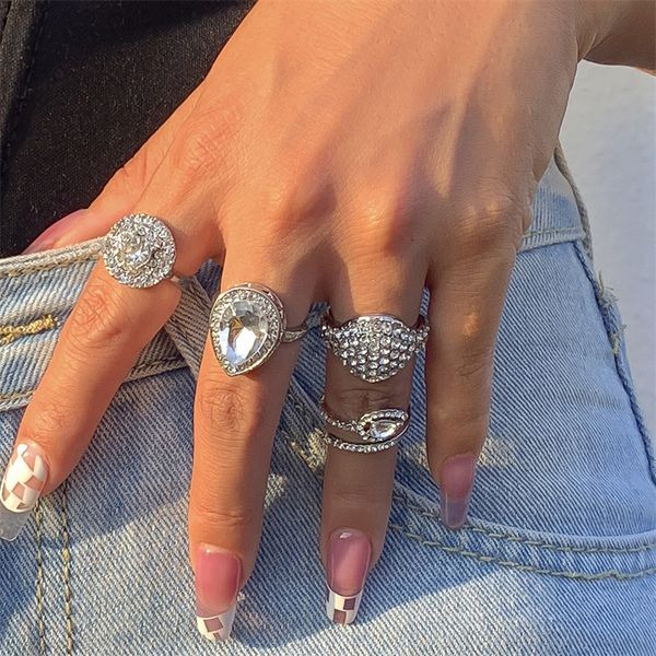 yamog women water drop shape crystal rings retro geometric round alloy adjustable finger ring sets european female punk party gift opening h, Golden;silver
yamog women water drop shape crystal rings retro geometric round alloy adjustable finger ring sets european female punk party gift opening h, Golden;silver