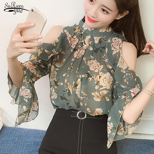 2021 summer short-sleeve chiffon shirt women casual floral pullover blouse women print green pink lady off shoulder 9374 50, White
2021 summer short-sleeve chiffon shirt women casual floral pullover blouse women print green pink lady off shoulder 9374 50, White