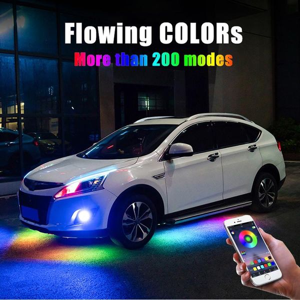 interior&external lights 4pcs 12v ip65 app control flowing color rgb led strip under car 90 120 180 tube underglow underbody system neon lig
interior&external lights 4pcs 12v ip65 app control flowing color rgb led strip under car 90 120 180 tube underglow underbody system neon lig