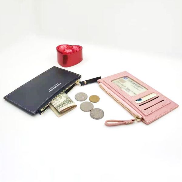 card holders men and women pu leather small holder coin purse simple zipper clutch bag mini ultra-thin holiday gift, Brown;gray
card holders men and women pu leather small holder coin purse simple zipper clutch bag mini ultra-thin holiday gift, Brown;gray