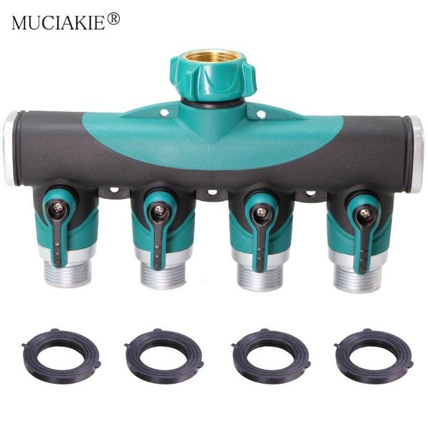 watering equipments muciakie npt bsp 3/4" thread 4-way splitter solid gardening faucet connector zinc alloy body shut off valve w/ rubb
watering equipments muciakie npt bsp 3/4" thread 4-way splitter solid gardening faucet connector zinc alloy body shut off valve w/ rubb