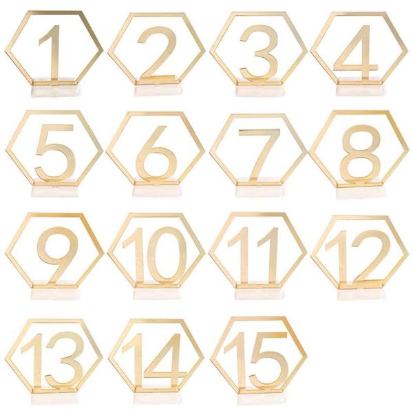 party decoration mirror wedding seat card hexagon table number signs for decor silver gold acrylic birthday geometrictable
party decoration mirror wedding seat card hexagon table number signs for decor silver gold acrylic birthday geometrictable