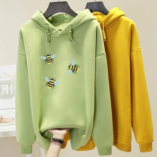 women's hoodies & sweatshirts gothic loose bee printed punk style streetwear plus velvet autumn oversized harajuku hooded jacket, Black
women's hoodies & sweatshirts gothic loose bee printed punk style streetwear plus velvet autumn oversized harajuku hooded jacket, Black