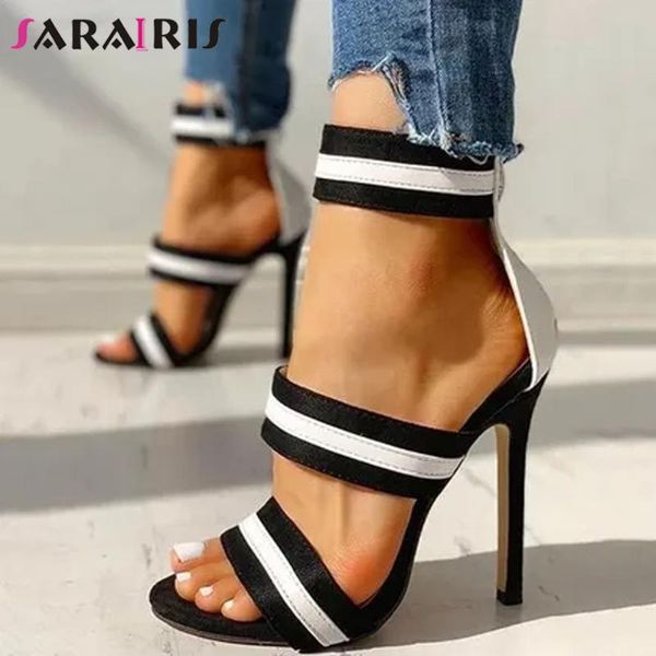 sarairis zipper mixed color stiletto heel sandals women leisure party office lady summer sandals ladies shoes, Black
sarairis zipper mixed color stiletto heel sandals women leisure party office lady summer sandals ladies shoes, Black