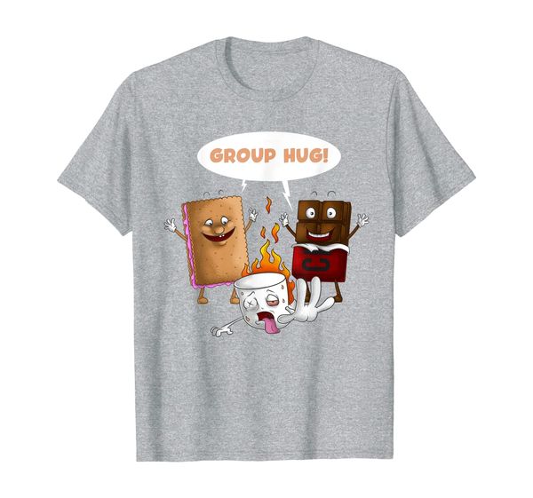 group hug s'mores marshmallows cute camping funny food gift t-shirt, White;black
group hug s'mores marshmallows cute camping funny food gift t-shirt, White;black