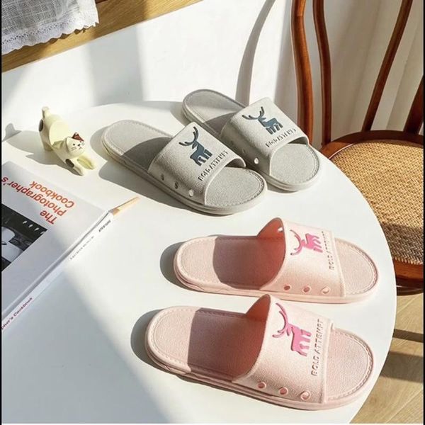 slippers 2021 summer home simple deer pattern couple shoes non-slip bathroom men's and women's beach sandals, Black
slippers 2021 summer home simple deer pattern couple shoes non-slip bathroom men's and women's beach sandals, Black