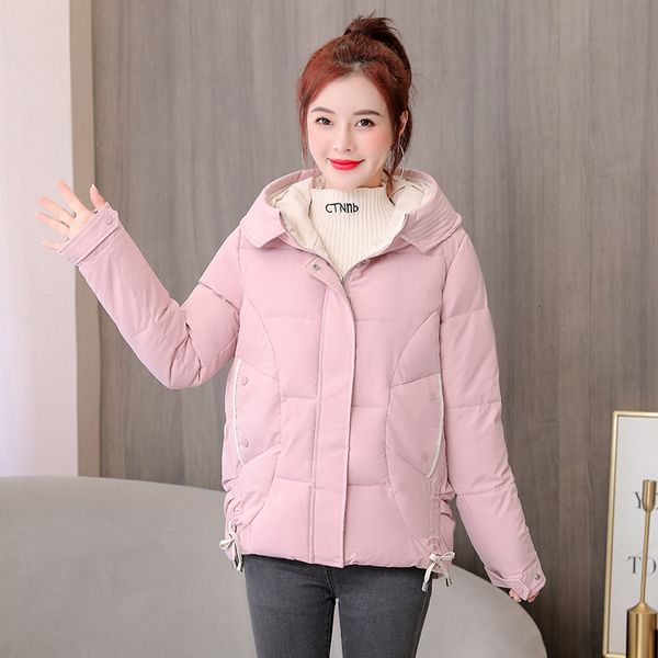 2021 new korean style solid short jacket woman casual ladies coat hooded warm female parkas with pockets for women outwear xpgz, Black
2021 new korean style solid short jacket woman casual ladies coat hooded warm female parkas with pockets for women outwear xpgz, Black