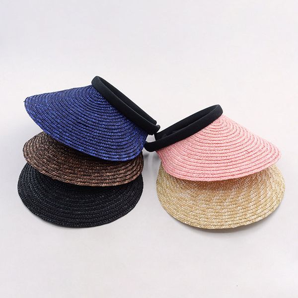 2021 new visor hats natural black coffee pink navy wheat straw women large brim summer uv protection sun hat derby vocation beach cap dupv, Blue;gray
2021 new visor hats natural black coffee pink navy wheat straw women large brim summer uv protection sun hat derby vocation beach cap dupv, Blue;gray