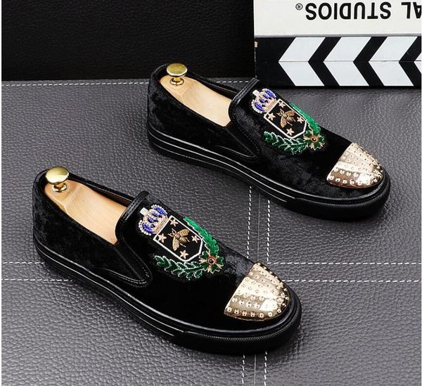 dress shoes fashion gold and metal toe men velvet italian mens handmade loafers, Black
dress shoes fashion gold and metal toe men velvet italian mens handmade loafers, Black