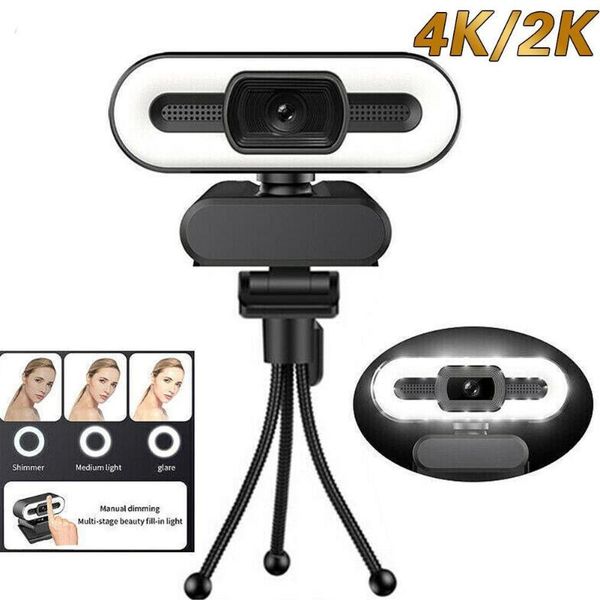 webcams 4k webcam auto focus hd with fill light rotatable lapweb camera pc computer microphone for youtube video
webcams 4k webcam auto focus hd with fill light rotatable lapweb camera pc computer microphone for youtube video