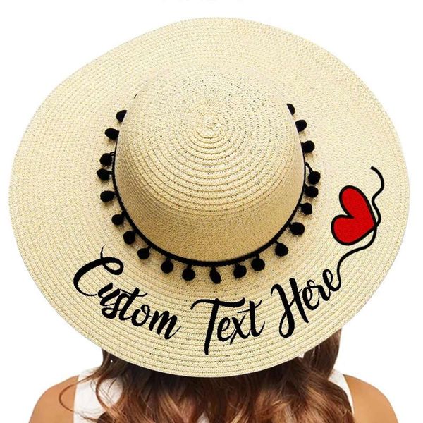 boarding text custom your name women strooien hat sun s pompon large edge beach bridal party gifts, Blue;gray
boarding text custom your name women strooien hat sun s pompon large edge beach bridal party gifts, Blue;gray