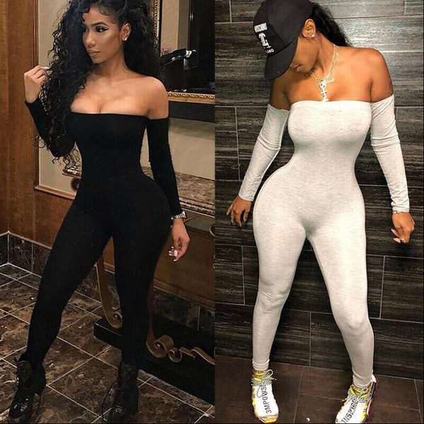 fashion womens jumpsuit long sleeve skinny off shoulder playsuit bodycon clubwear party trousers white black bodysuit, Black;white
fashion womens jumpsuit long sleeve skinny off shoulder playsuit bodycon clubwear party trousers white black bodysuit, Black;white