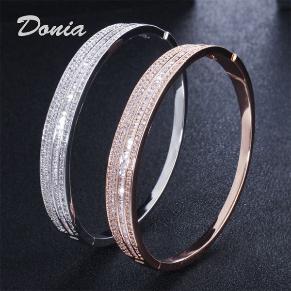 donia jewelry two color electroplating exaggerated micro inlay zircon adjustable bracelet personality geometric pattern party birthday gift, Black
donia jewelry two color electroplating exaggerated micro inlay zircon adjustable bracelet personality geometric pattern party birthday gift, Black