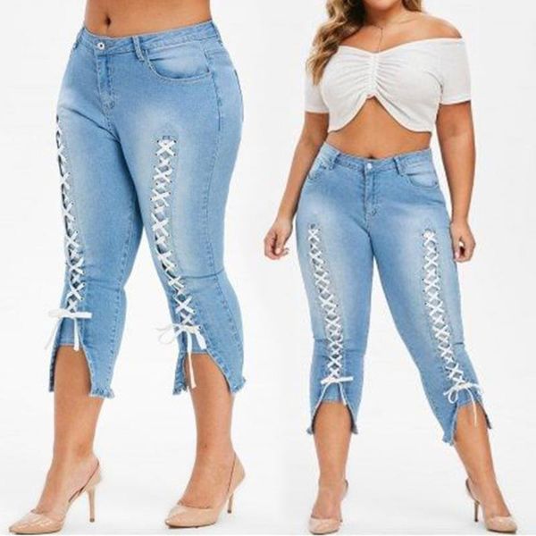 women's jeans plus size skinny women casual elastic denim nature waist mom pencil pants washed summer, Blue
women's jeans plus size skinny women casual elastic denim nature waist mom pencil pants washed summer, Blue