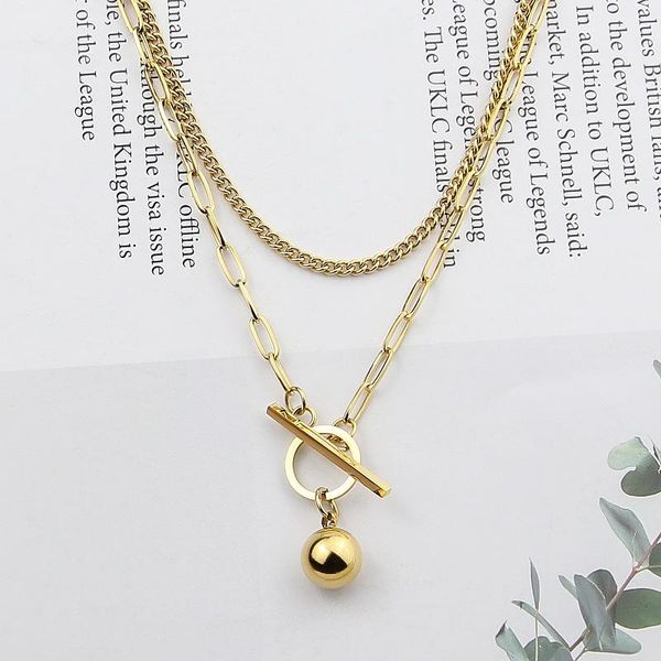 pendant necklaces 2021 fashion hip-hop style double layer different circle buckle steel ball necklace for women giftsjewelry, Silver
pendant necklaces 2021 fashion hip-hop style double layer different circle buckle steel ball necklace for women giftsjewelry, Silver