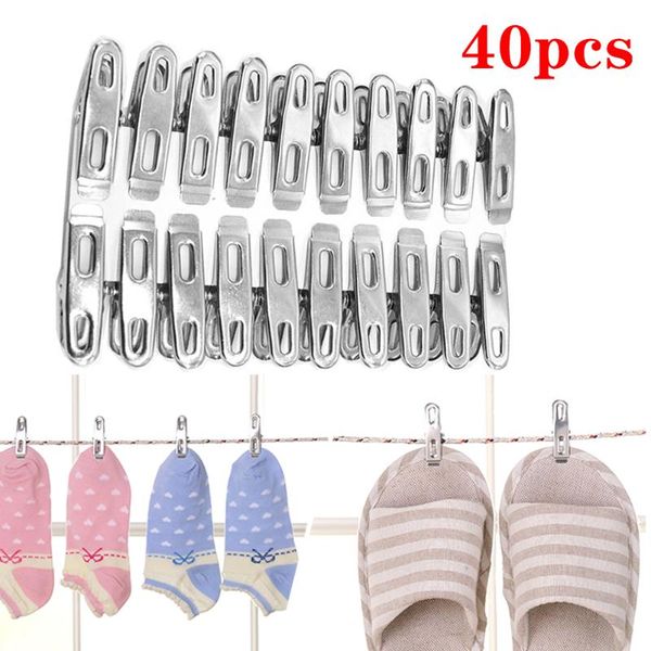 40pcs stainless steel clothes pegs clips socks clips pins clamps pants underwear towel metal clip set household storage
40pcs stainless steel clothes pegs clips socks clips pins clamps pants underwear towel metal clip set household storage