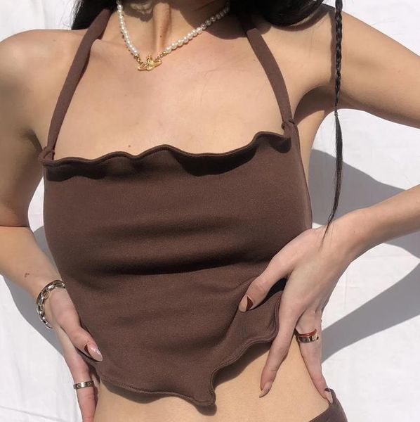 women's tanks & camis summer daily basis backless halter y2k tank female sleeveless solid color self tie hanky hem skinny camisole cas, White
women's tanks & camis summer daily basis backless halter y2k tank female sleeveless solid color self tie hanky hem skinny camisole cas, White