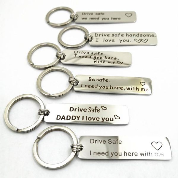keychains 2pcs/lot double circle car keychain drive safe driving i need you stainless steel key chain manufacturer, Silver
keychains 2pcs/lot double circle car keychain drive safe driving i need you stainless steel key chain manufacturer, Silver