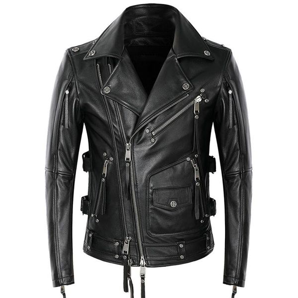 men's leather & faux 2022 black american motorcycle style jacket men natural genuine cowhide slim fit biker's oblique zipper coat
men's leather & faux 2022 black american motorcycle style jacket men natural genuine cowhide slim fit biker's oblique zipper coat