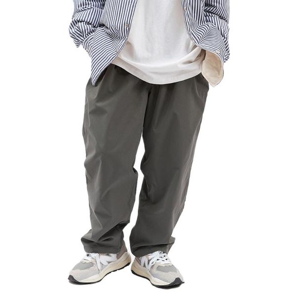 men's pants solid color wide leg mens amekaji loose straight-leg casual simple fold pleat trousers men, Black
men's pants solid color wide leg mens amekaji loose straight-leg casual simple fold pleat trousers men, Black