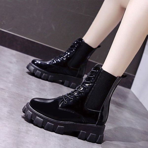 2021 autumn ankle thick zip patent leather shoes women botas mujer lace up short boots new fashion 9ot4 ujbp, Black
2021 autumn ankle thick zip patent leather shoes women botas mujer lace up short boots new fashion 9ot4 ujbp, Black