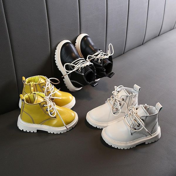 autumn children casual leather boots baby girls boys lace-up shoes snow boots plush fashion shoes size 21-30, Black;grey
autumn children casual leather boots baby girls boys lace-up shoes snow boots plush fashion shoes size 21-30, Black;grey