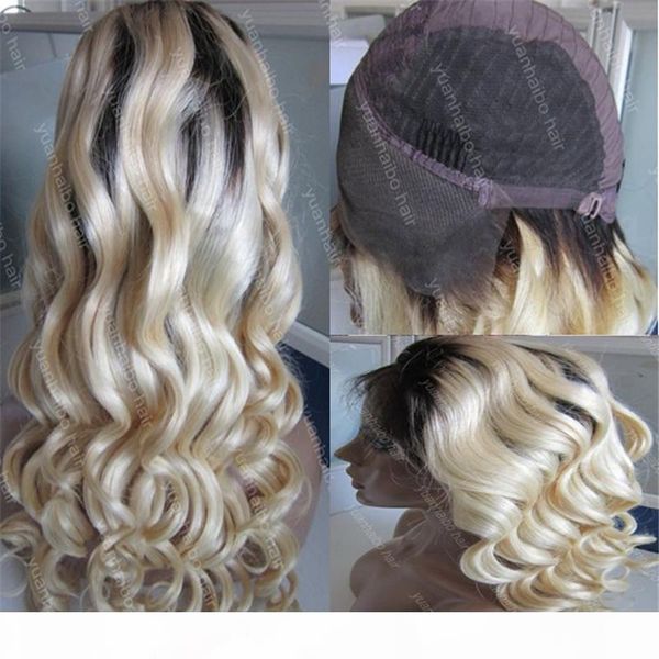 8a quality human hair lace wigs 1b 613 dark roots brazilian blonde wig 130 density two tone loose wave ombre lace front wig, Black;brown
8a quality human hair lace wigs 1b 613 dark roots brazilian blonde wig 130 density two tone loose wave ombre lace front wig, Black;brown