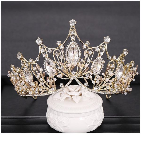 trendy bridal wedding crown baroque gold rhinestone crystal crown bridal headdress queen crown wedding hair accessories qyllgv
trendy bridal wedding crown baroque gold rhinestone crystal crown bridal headdress queen crown wedding hair accessories qyllgv