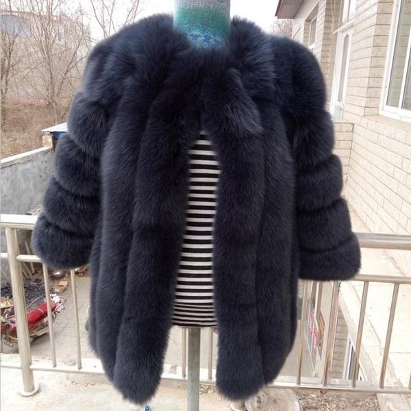 women's fur & faux winter luxury coat slim long jacket women coats manteau fourrure, Black
women's fur & faux winter luxury coat slim long jacket women coats manteau fourrure, Black