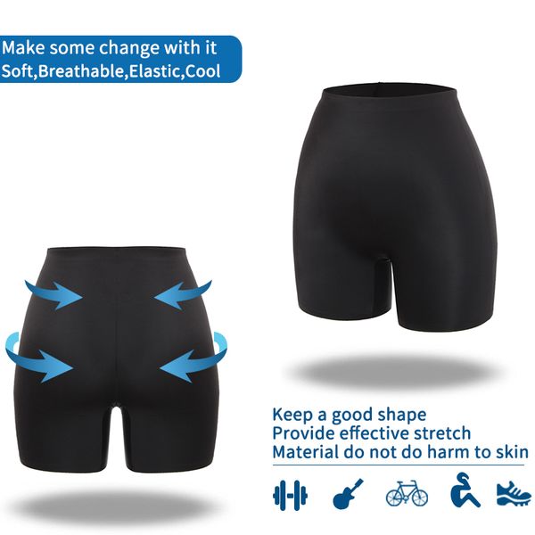 anti chafing safety pants invisible under skirt shorts ladies seamless smooth underwear ultra thin comfortable control panties, Black
anti chafing safety pants invisible under skirt shorts ladies seamless smooth underwear ultra thin comfortable control panties, Black