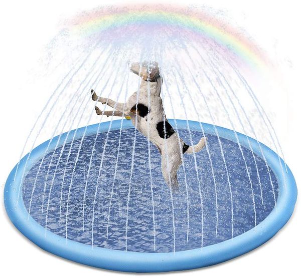 Dgge Splash Sprinkler Pad For Dogs Beauty Tools Dog Bath Pool 39In/59In/67In Thickened Durable Bathing Tub Pet Summer Outdoor Water, Blue
Dgge Splash Sprinkler Pad For Dogs Beauty Tools Dog Bath Pool 39In/59In/67In Thickened Durable Bathing Tub Pet Summer Outdoor Water, Blue