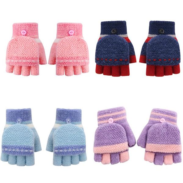 children's mittens cute kid gloves winter warm hippocampus knit boy girl children mix color half finger flip cover outdoor for 5-12y, White
children's mittens cute kid gloves winter warm hippocampus knit boy girl children mix color half finger flip cover outdoor for 5-12y, White