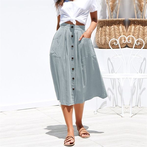 ladies high waist spring summer autumn skirts womens elegant cotton button a line women skirt female pleated school long skirts 210315, Black
ladies high waist spring summer autumn skirts womens elegant cotton button a line women skirt female pleated school long skirts 210315, Black