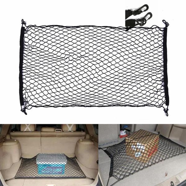 car organizer trunk rear cargo storage elastic mesh net holder 4 hooks polypropylene stretch luggage
car organizer trunk rear cargo storage elastic mesh net holder 4 hooks polypropylene stretch luggage