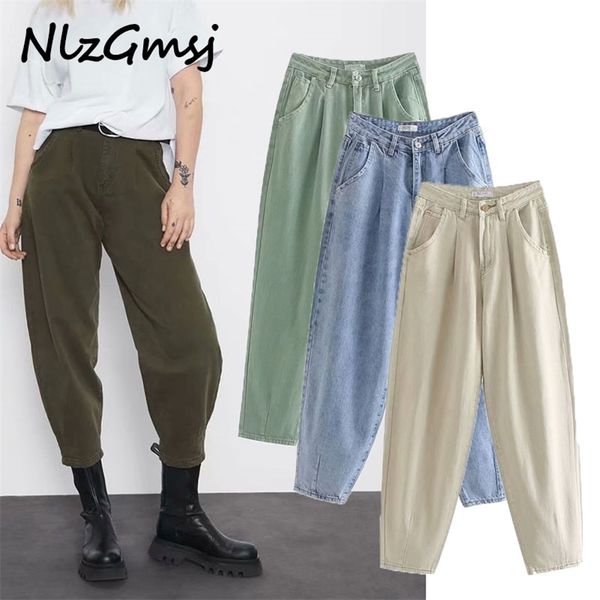 jean harem denim pants ladies casual bottoms female trousers autumn winter high waist 210628, Blue
jean harem denim pants ladies casual bottoms female trousers autumn winter high waist 210628, Blue